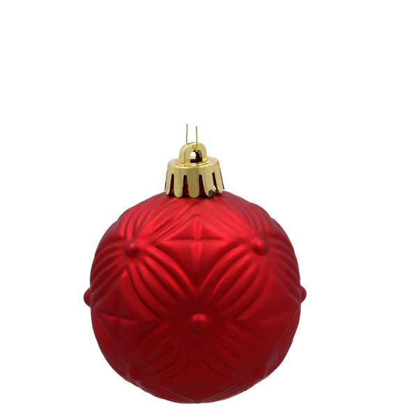 KPL. 16 BOMBEK 6 CM RED / GOLD / SILVER *3771