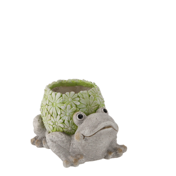 GARDEN POT – GREEN FROG 34 X 26 X 21,8 CM