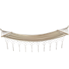 HAMAK Z FRĘDZLAMI BOHO 200 x 100 CM BEŻOWY *3286
