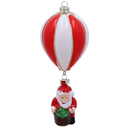 DECORAȚIUNE PENTRU BRAD - BALOANE CU MOȘ CRĂCIUN 6 CM pachet=12buc *7380