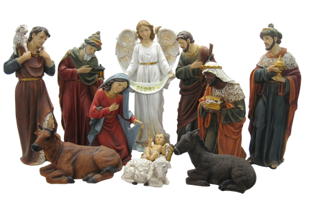CHRISTMAS FIGURES SET 11 PCS. TO 41 CM