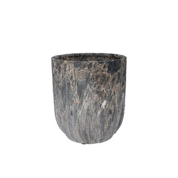 CERAMIC PLANT POT COVER 23,5 X 23,5 X 26,5 CM MARBLE EFFECT
