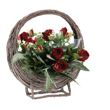 BOUQUET CH-12 (WIDTH 60 CM, HEIGHT 34 CM) BASE "WE REMEMBER"