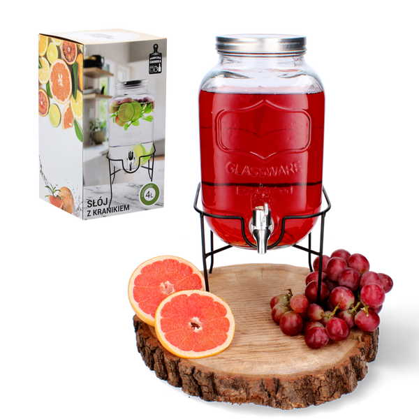 JAR 4 L WITH TAP ON BASE