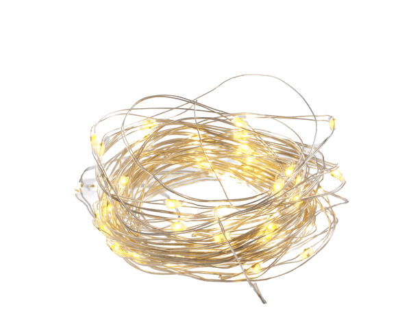 SVĚTELNÝ ŘETĚZ DEKORATIVNÍ DRÁT NA BATERIE S 20 LED ŽÁROVKAMI balení=20ks *2636