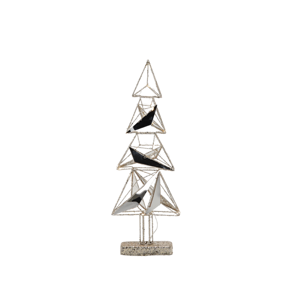 DECORAȚIUNE DE CRĂCIUN - BRAD LED 52 CM GEOMETRIC *6284