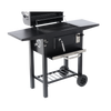 CHARCOAL GARDEN GRILL WITH LID, CAST IRON GRATE AND CASTORS 109 x 46 x 106,5 CM