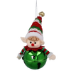 CHRISTMAS DECORATION - BELL ELF MIX DESIGNS 5 x 12 CM