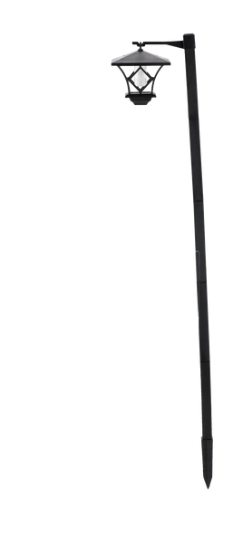 LAMPĂ SOLARĂ 17 x 17 x 155 CM 2în1 FELINAR 2 LED ALB RECE *6178