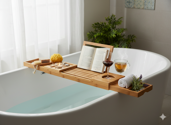 BAMBOO BATHROOM RACK