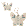 EASTER DECORATION - HANGING 9 x 8,5 CM BUTTERFLY WITH FLOWERS MIX 2 DESIGNS pack=12pcs