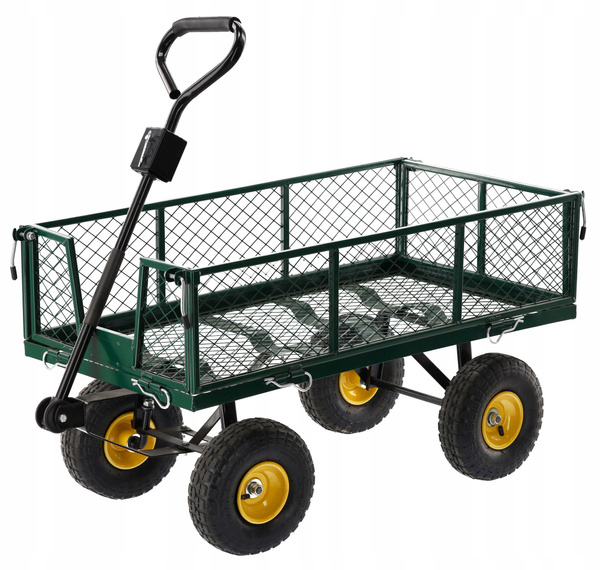 WÓZEK OGRODOWY DWUFUNKCYJNY ZIELONY *6841