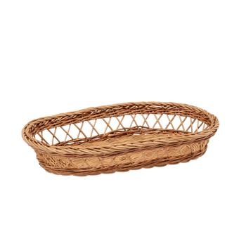 RATTAN BASKET OVAL 33 x 21 x 6 CM
