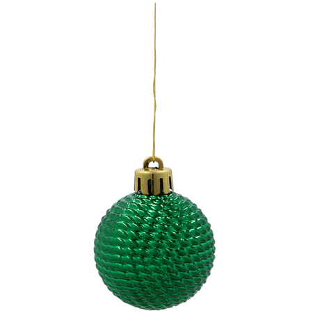 KPL. 16 BOMBEK 4 CM GREEN / RED / WHITE *3634