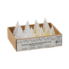 OZDOBA BOŻONAR. - CHOINKA LED PLASTIKOWA 4 X 9,5 CM ZŁOTA/SREBRNA disp=12szt *9001
