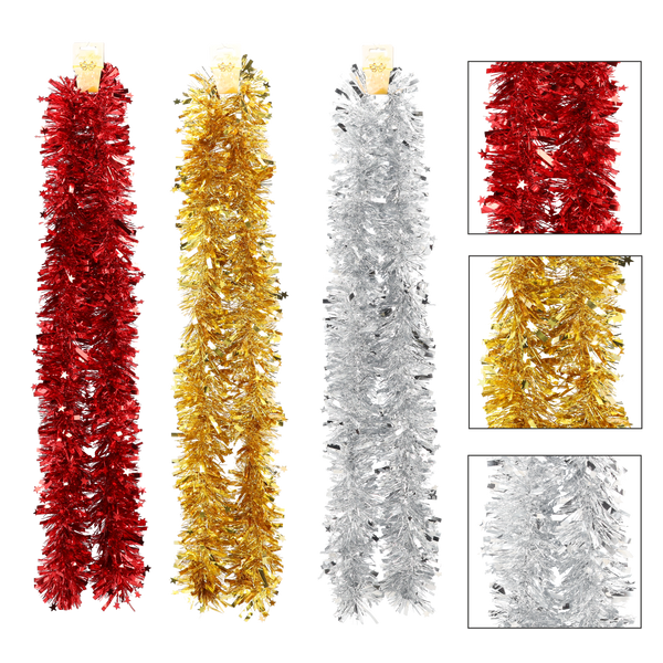 ŁAŃCUCH NA CHOINKĘ 2M opak=12szt *1710