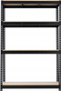 REGAŁ 4-POZIOMOWY 180 X 120 X 60 CM CZARNY UDŹWIG PÓŁKI: 500 KG PRO *0667