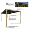 PERGOLA ALUMINIOWA BIOKLIMATYCZNA LED 3 x 3 x 2,5 M DREWNOPODOBNA