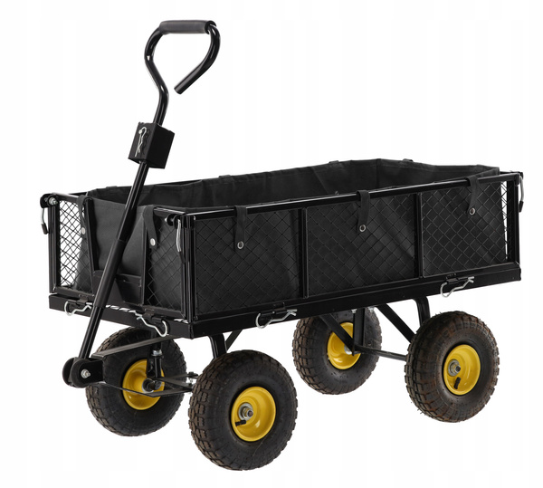 WÓZEK OGRODOWY DWUFUNKCYJNY CZARNY *6858