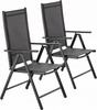 FOLDING GARDEN CHAIR ALUMINIUM 66 x 56 x 107 CM GREY
