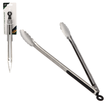 SZCZYPCE DO GRILLA ZE STALI NIERDZEWNEJ 34 CM opak=12szt *0704