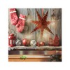 Stea decorativă din hârtie 60 cm bordo ambalaj=12 buc *9133