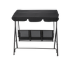 GARDEN SWING WITH TEXTILENE 170 x 110 x 153 cm BLACK *3118