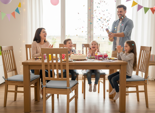 PODUSZKA NA KRZESŁO 40 x 40 x 3 CM JASNOSZARA