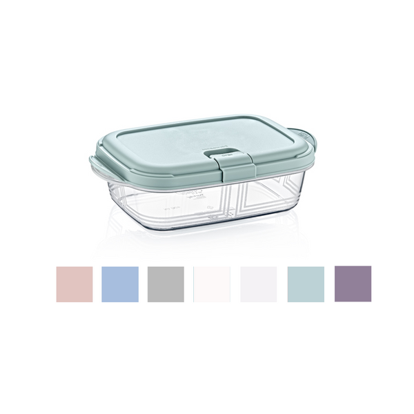 RECTANGULAR PUSH UP CONTAINER 0.4L FOR MICROWAVE