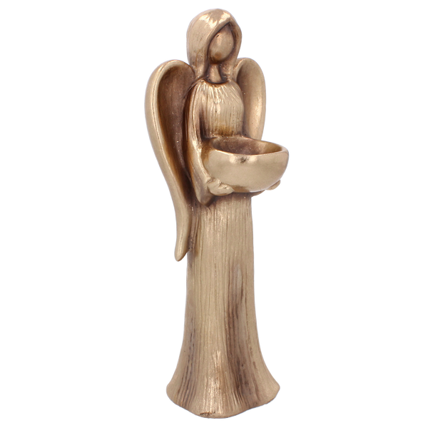 ÎNGERUL AURIT ÎN PIEDICĂ 11 x 11 x 32 CM ambalaj=2 buc *5500