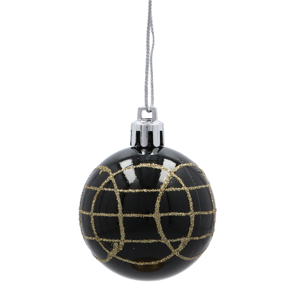 SET OF 18 CHRISTMAS BAUBLES 5 CM