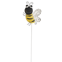 OZDOBA NA PIKU DO DONICY/OGRODU METALOWA - PSZCZOŁA 16 x 60 CM *9906