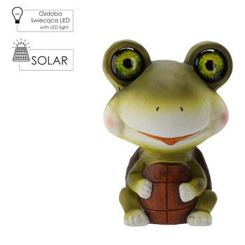 FIGURKA OGRODOWA - ŻÓŁW LED 20 x 15,5 x 27,5 CM *0210