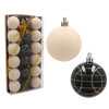 SET OF 18 CHRISTMAS BAUBLES 6 CM