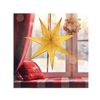 PAPER DECORATIVE STAR 60 CM WHITE-GOLD