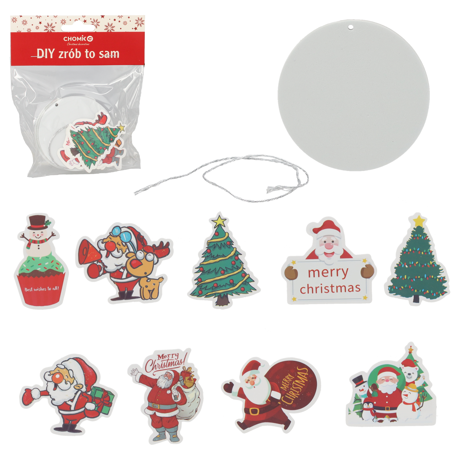 3 СТРАЗІ З НАКЛЕЙКАМИ, ЩО ВІШАЮТЬСЯ, З СМІШАНИМ ДИЗАЙНОМ, упакування = 12 шт. *7090 pol_pl_KPL-3-OZDOB-BOZONAR-DO-ZAWIESZENIA-Z-NAKLEJKAMI-MIX-WZOROW-opak-12kpl-7090-7716_1