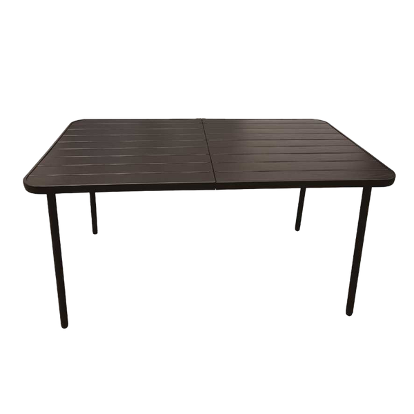 STOLIK OGRODOWY PROSTOKĄTNY 140 x 80 x 72 CM BRĄZOWY