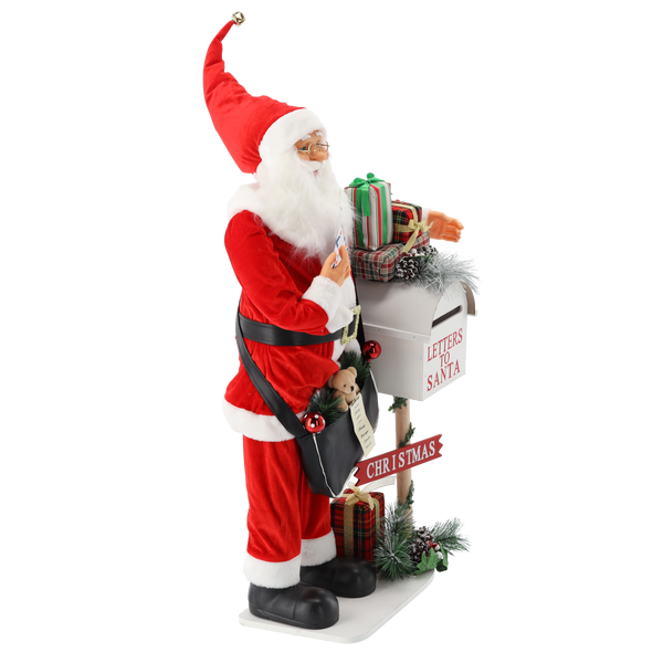 CHRISTMAS FIGURE SANTA CLAUS - LIGHTING - PLAYING MUSIC 100 CM