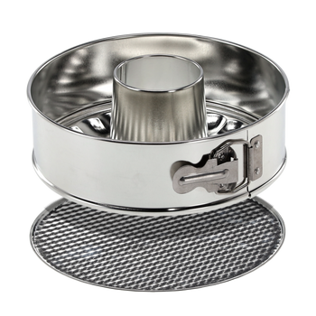 EMBOSSED CAKE TIN FI 21CM WITH TWO BOTTOMS
