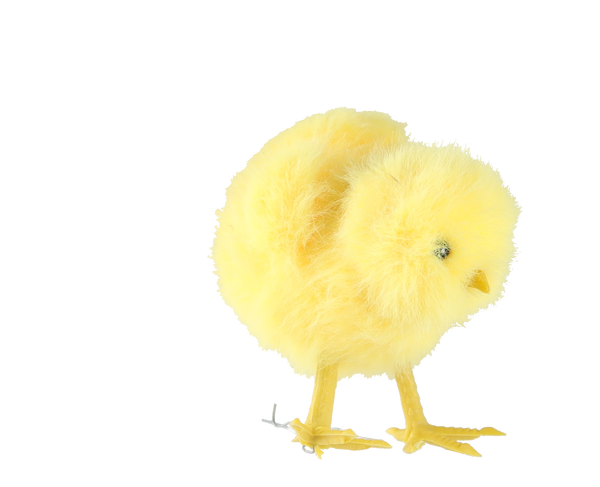 VEĽKONOČNÁ DEKORÁCIA - KURČA 4 x 6 x 6 CM MIX 5 VZOROV bal=10ks *9212