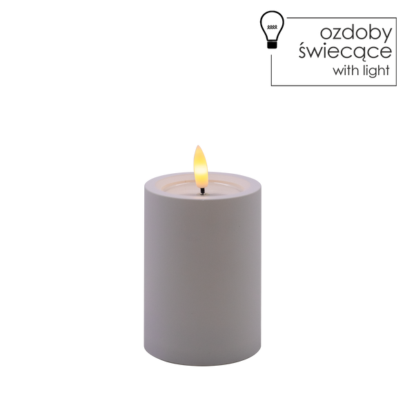 CANDLE LED ALB 7 X 10 CM *9384
