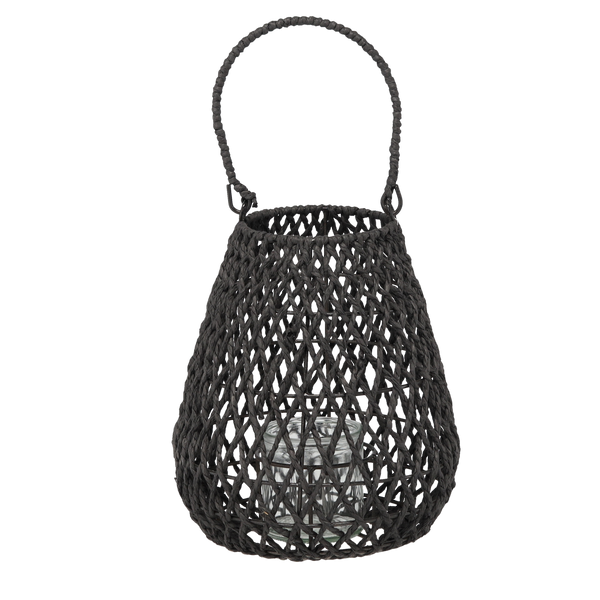 LANTERN 20 X 25 CM BLACK