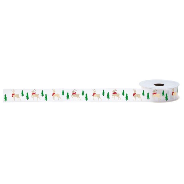 CHRISTMAS DECORATIVE RIBBON MIX DESIGNS 2.5 CM x 2.7M