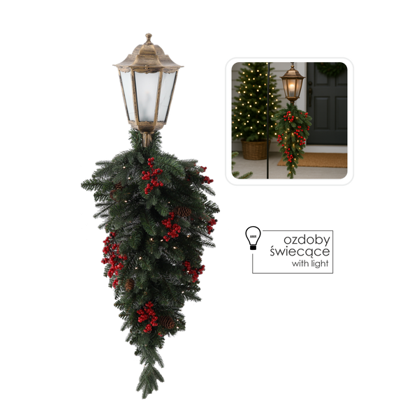 WALL SCONCE WITH CHRISTMAS DECORATION LED 90 CM