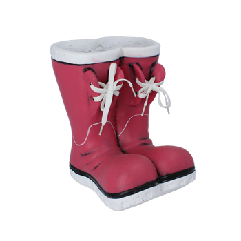 VAS DE GRĂDINĂ - BOTINE ROȘII 24 x 20 x 25 CM *7669