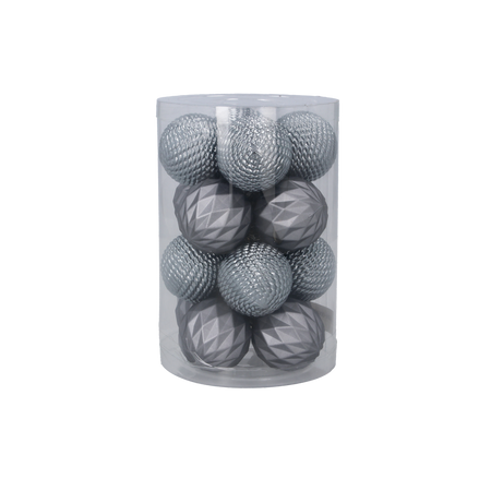 SET 16 BOMBONE 4 CM OLIV/CUPRU/GRAFIT MIX DE MODELE TUBĂ *7528