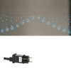 CORTINĂ LUMINOSĂ STELE 136L ALB RECE, LUNGIME 3 + 3 M *0023