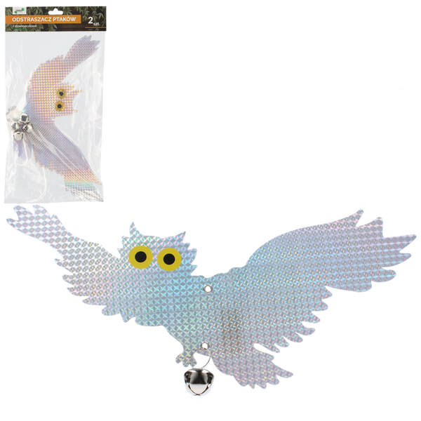 Set of 2 bird repellents with bells