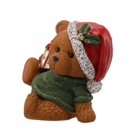 FIGURKA BOŻONAR. - MIŚ Z PREZENTEM 28 X 22,5 X 29 CM LED *1056