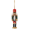 SET OF 4 CHRISTMAS DECORATIONS WOODEN SOLDIER 12.5 CM